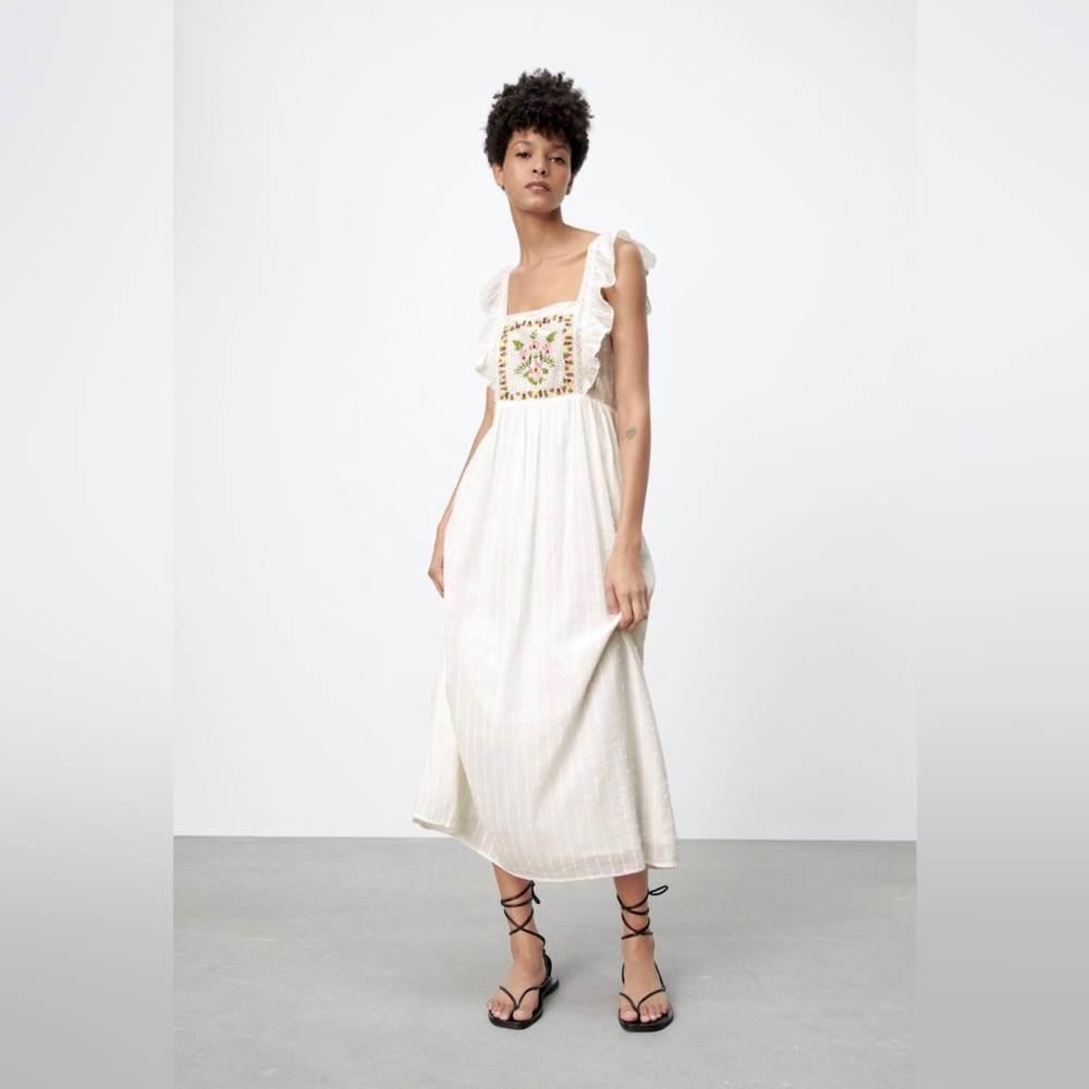 Embroidered Floral Dress